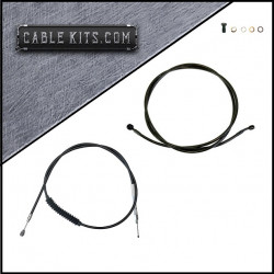 Upper ABS Brake Line and Clutch Cable Kit for 2008-2013 Harley Touring