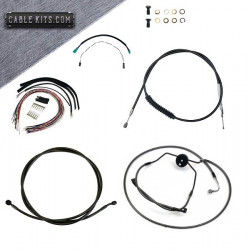 Black "ABS" Cable Kit with Electrical for 2008-2013 Harley Davidson Touring 